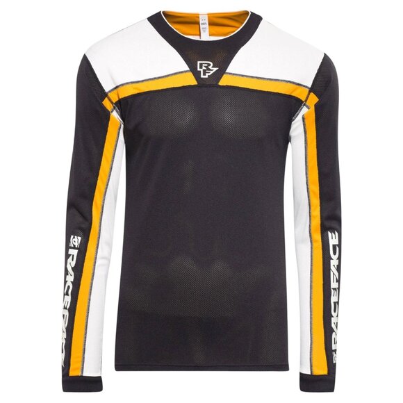 RACE FACE Stage Long Sleeve MTB Jersey black/orange medium (no size tag) - Picture 1 of 14